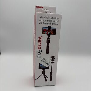 Sunpak‎ Versapod Extendable/Tabletop/Handheld Tripod with Bluetooth Remote NEW